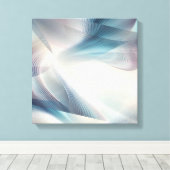 Toile Nuances de fumée triées de bleu et de Turquoise (Insitu (Plancher de Bois))