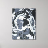 Toile Nuances de gris monochrome moderne abstrait (Recto)