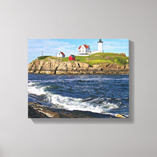 Toile Nubble Light, Cape Neddick Maine Canvas Imprimer (Recto)