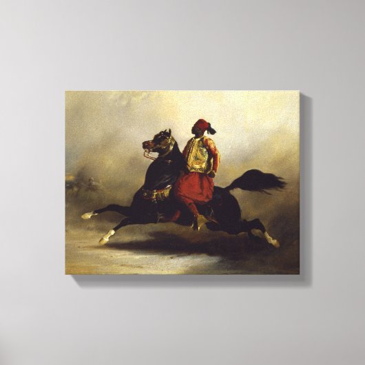Toile Nubian Horseman à la Gallop (Recto)