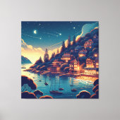 Toile Nuit côtière rêveuse (Recto)