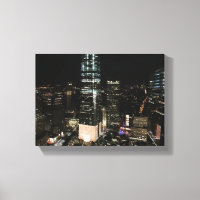 Nuit d'architecture des gratte-ciels New York City