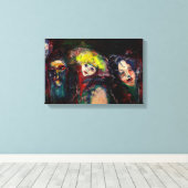 Toile NUIT DE CARNAVAL À VENISE Mascarade Vénitienne Mas (Insitu (Plancher de Bois))