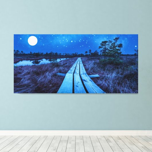Toile Nuit des marais (Insitu (Plancher de Bois))