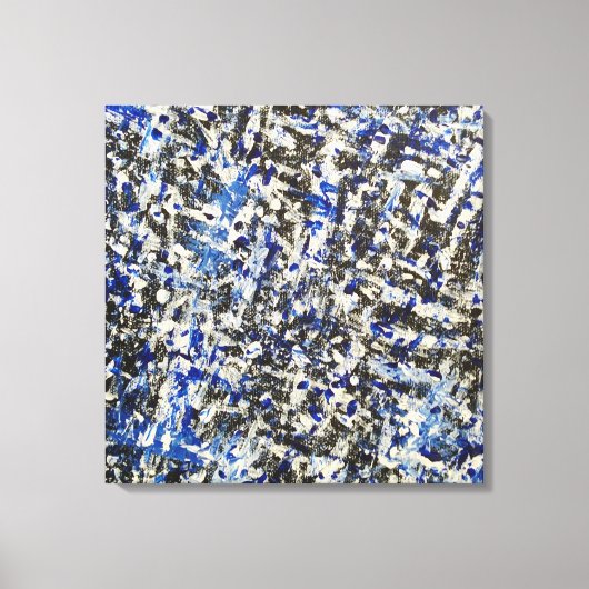 Toile Nuit d'hiver bleu Icy (Recto)