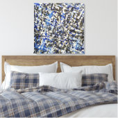 Toile Nuit d'hiver bleu Icy (Insitu(Chambre))