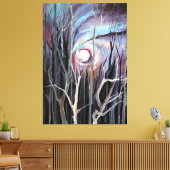 Toile Nuit d'hiver froide avec peinture à la Pleine lune (Insitu(Salon))