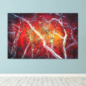 Toile Nuit d'hiver rouge (Insitu (Plancher de Bois))