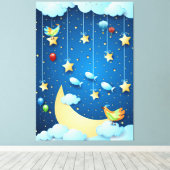 Toile Nuit du grand luna (Insitu (Plancher de Bois))