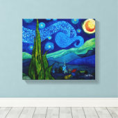 Toile Nuit étoile (Insitu (Plancher de Bois))