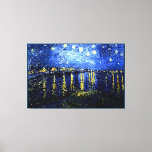 Toile Nuit étoilée au-dessus du Rhône par Van Gogh (Recto)