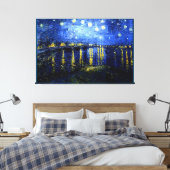 Toile Nuit étoilée au-dessus du Rhône par Van Gogh (Insitu(Chambre))