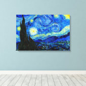 Toile Nuit étoilée par Van Gogh Triple Panel Canvas Impr (Insitu (Plancher de Bois))