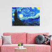 Toile Nuit étoilée par Van Gogh Triple Panel Canvas Impr (Insitu(Salon))