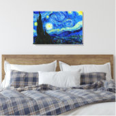 Toile Nuit étoilée par Van Gogh Triple Panel Canvas Impr (Insitu(Chambre))