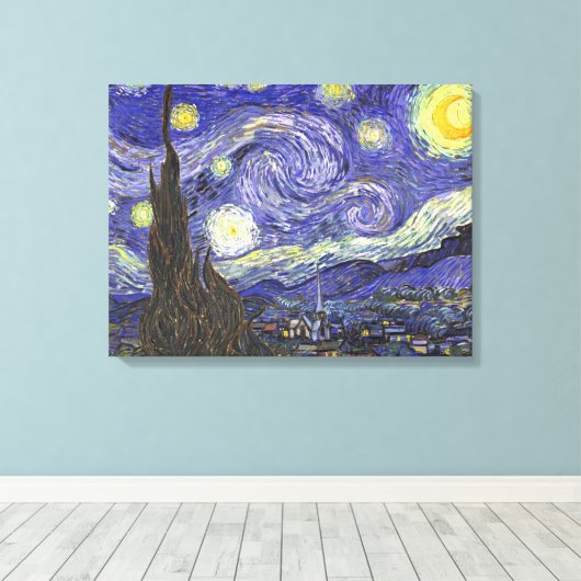Toile Nuit étoilée par Vincent van Gogh (Insitu (Plancher de Bois))