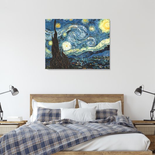 Toile Nuit étoilée par Vincent van Gogh (Insitu(Chambre))