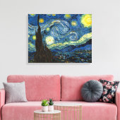 Toile Nuit étoilée par Vincent Van Gogh Canvas Art (Insitu(Salon))