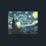 Toile Nuit étoilée par Vincent van Gogh. L'art célèbre<br><div class="desc">Nuit étoilée par Vincent van Gogh. Impressionnisme célèbre art, peinture à l'huile de paysage.</div>