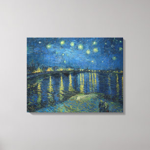 Toile Nuit étoilée sur le Rhône (par van Gogh)