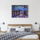 Toile Nuit étoilée sur le Rhône par Van Gogh (Insitu(Chambre))