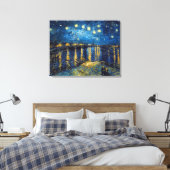 Toile Nuit étoilée sur le Rhône | Van Gogh | (Insitu(Chambre))