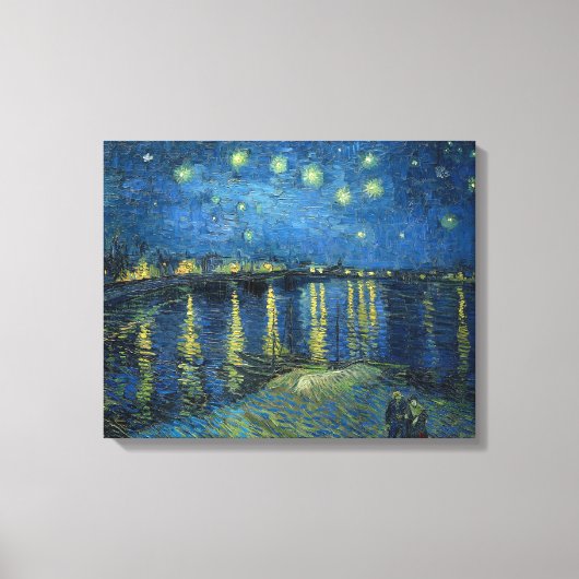 Toile Nuit étoilée sur le Rhône | Vincent van Gogh (Recto)