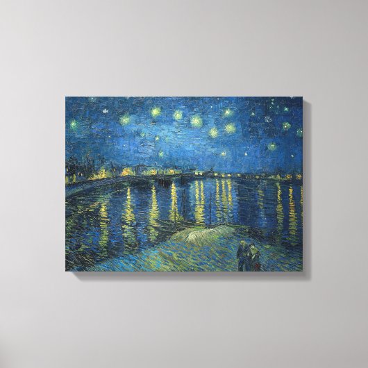 Toile Nuit étoilée sur le Rhône Vincent van Gogh (Recto)