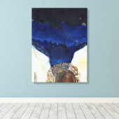 Toile Nuit l'ange a eu ses ailes 2014 (Insitu (Plancher de Bois))