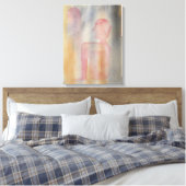 Toile Nuit Rouge Moon Aquarelle Imprimer (Insitu(Chambre))