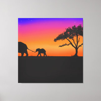 Toile Nuits de Serengeti