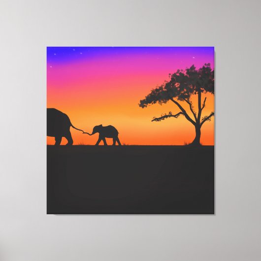 Toile Nuits de Serengeti (Recto)