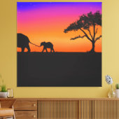 Toile Nuits de Serengeti (Insitu(Salon))