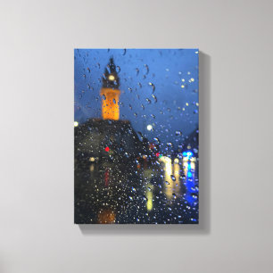 Toile Nuits pluvieuses en ville