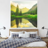 Toile numérique 3D colorée - Déco murale parfaite (Insitu(Chambre))