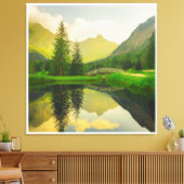 Toile numérique 3D colorée - Déco murale parfaite (Insitu(Salon))