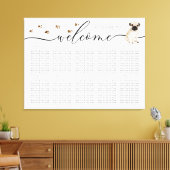 Toile numéros de table de sièges de bienvenue de chiot d (Insitu(Salon))