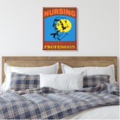 Toile nursing trusted profession Stretched Canvas Print (Insitu(Chambre))
