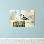 Toile Nuthatch avec Graine de tournesol Nature Imprimer (Insitu (Plancher de Bois))