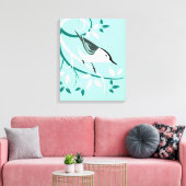 Toile Nuthatch Stylized Bird Design (Insitu(Salon))