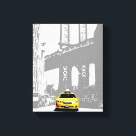 Toile Nyc Brooklyn Bridge New York City Taxi jaune<br><div class="desc">Nyc Brooklyn Bridge New York City Yellow Taxi Pop Art Canvas Imprimer.</div>