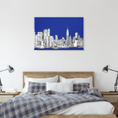 Toile NYC encre bleu royal (Insitu(Chambre))