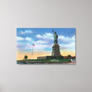 Toile NYC, nouveau YorkView de la statue de la liberté