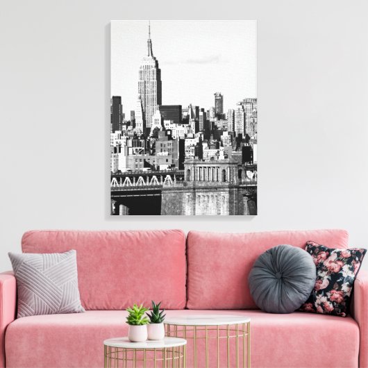 Toile NYC Skyline II (Insitu(Salon))