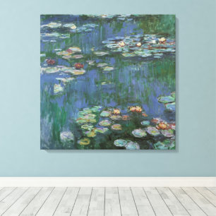 Toile Nymphéas par Claude Monet, Fleurs Vintage