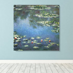 Toile Nymphéas par Claude Monet, Fleurs Vintage
