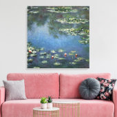 Toile Nymphéas par Claude Monet, Fleurs Vintage (Insitu(Salon))