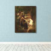 Toile Nymphes et Satyr par William-Adolphe Bouguereau (Insitu (Plancher de Bois))