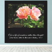 Toile O pour une vie de sensations. . . (John Keats) (Insitu (Plancher de Bois))