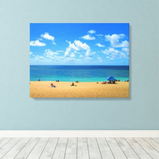 TOILE OAHU HAWAII #7 CANVAS (Insitu (Plancher de Bois))